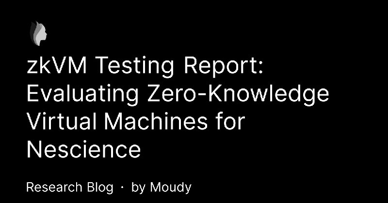 zkVM Testing Report: Evaluating Zero-Knowledge Virtual Machines for Nescience | Vac Research