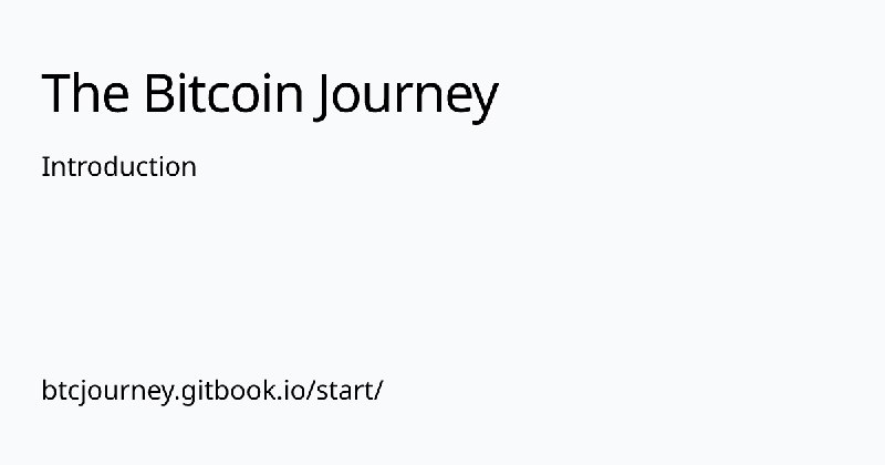 Introduction | The Bitcoin Journey