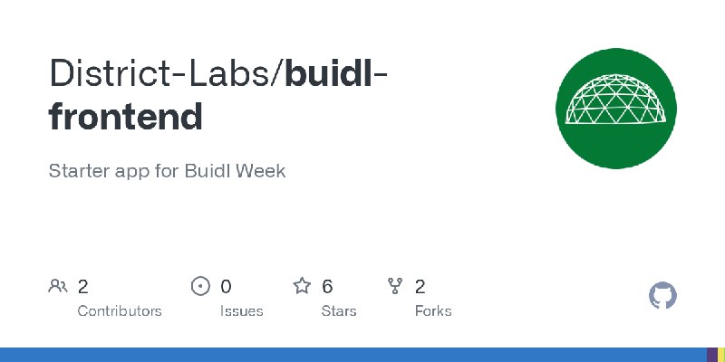 GitHub - District-Labs/buidl-frontend: Starter app for Buidl Week