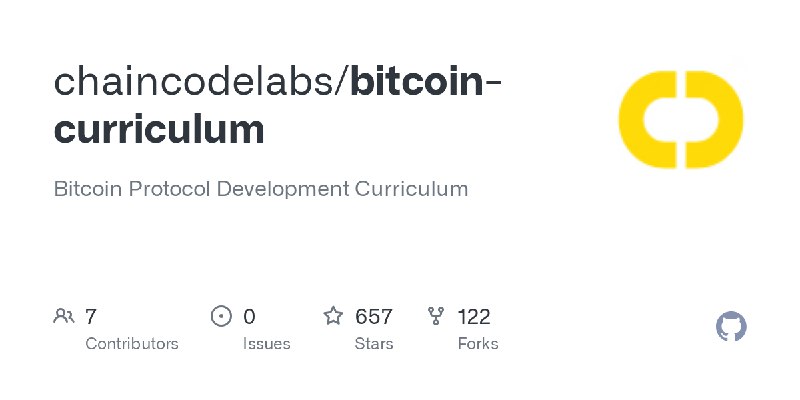 GitHub - chaincodelabs/bitcoin-curriculum: Bitcoin Protocol Development Curriculum