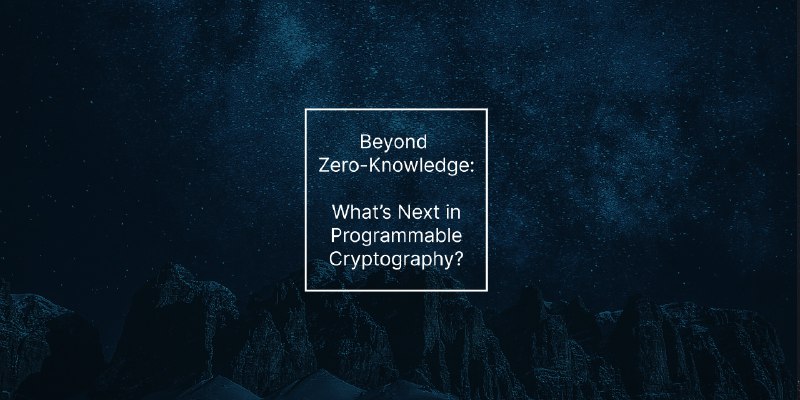 Beyond Zero-Knowledge: What’s Next in Programmable Cryptography?