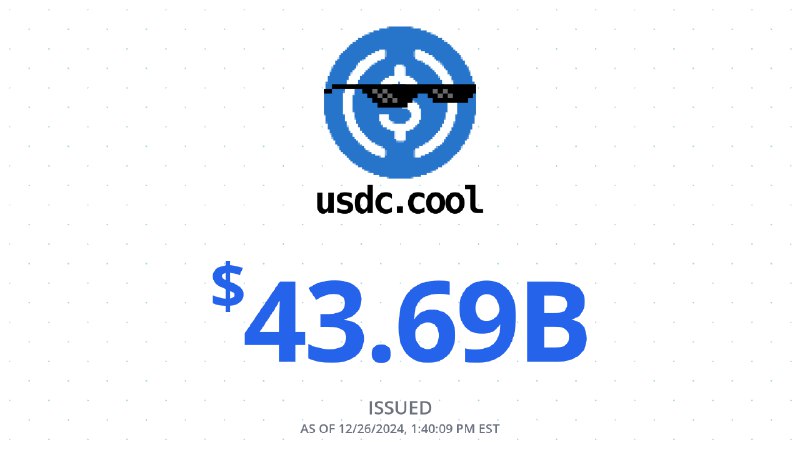 $43.69B USDC issued