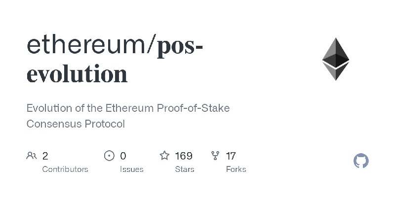 pos-evolution/pos-evolution.md at master · ethereum/pos-evolution