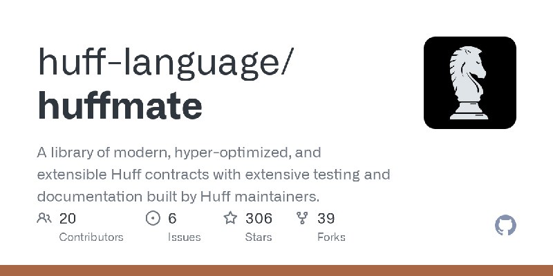 GitHub - huff-language/huffmate: A library of modern, hyper-optimized, and extensible Huff contracts with extensive testing and…