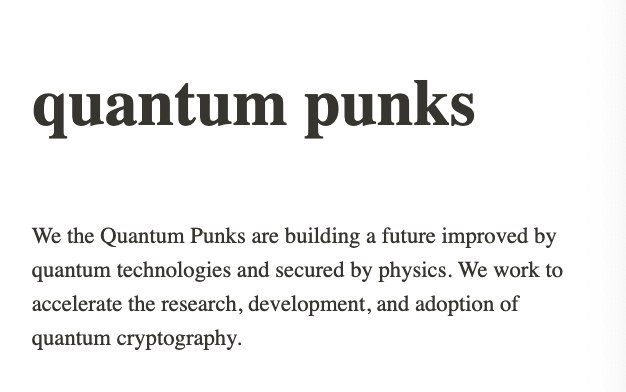 Quantum Punks