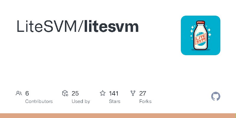 GitHub - LiteSVM/litesvm