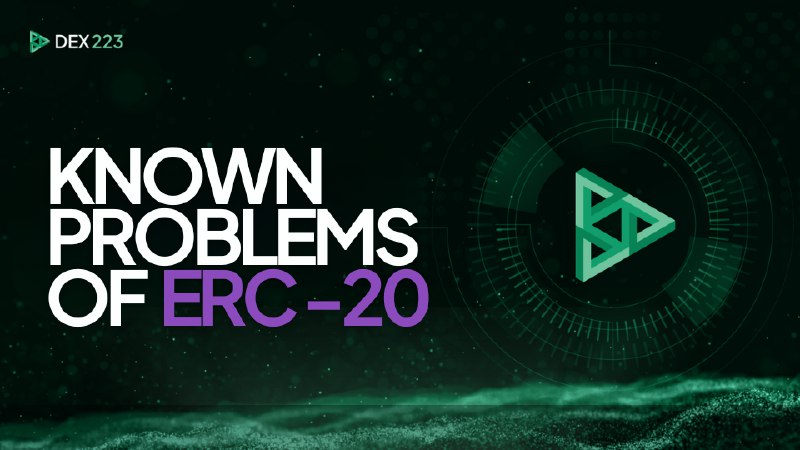 Known problems of ERC20 token standard