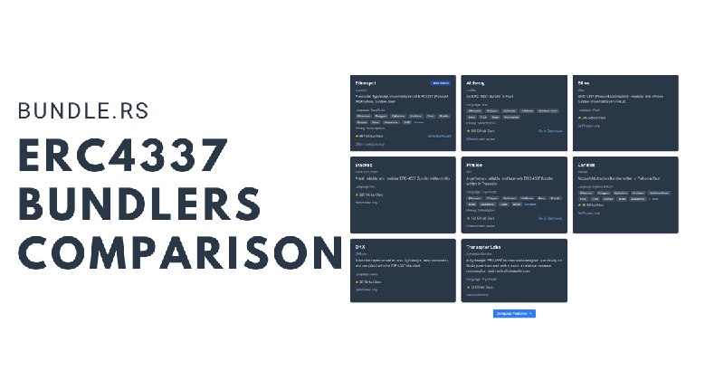 Bundlers | ERC-4337 Bundlers Comparison