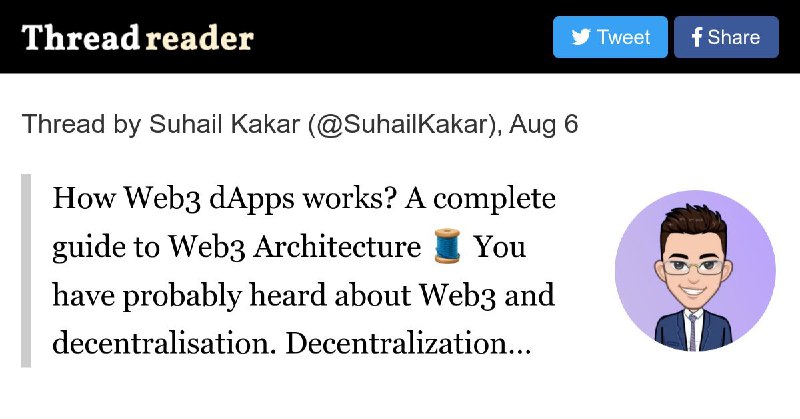 Thread by @SuhailKakar on Thread Reader App