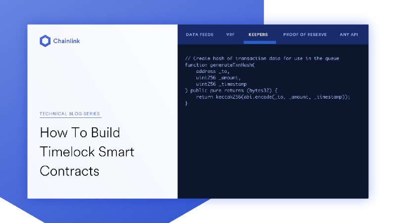 Timelock Smart Contract » Tutorial | Chainlink