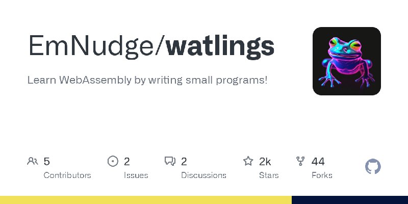 GitHub - EmNudge/watlings: Learn WebAssembly by writing small programs!