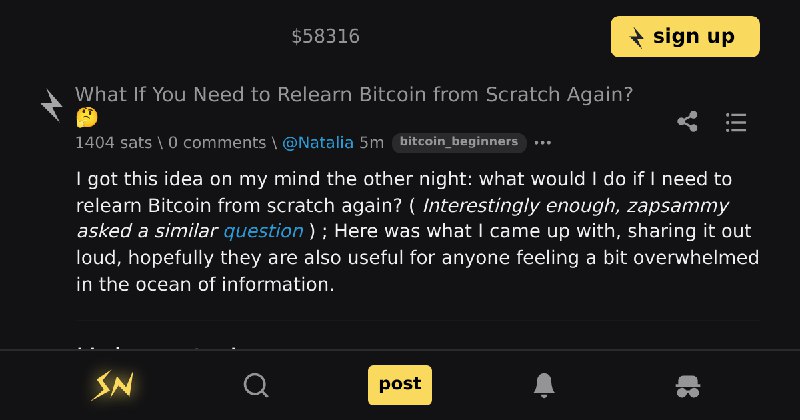 What If You Need to Relearn Bitcoin from Scratch Again? 🤔 \ stacker news ~bitcoin_beginners